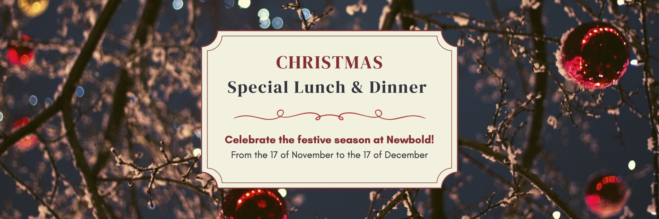 Featured image for “Celebrate Christmas at Newbold”